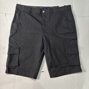 George Cargo Shorts Size 40 Gray Below Knee 14" Inseam Mens Cargo Utility